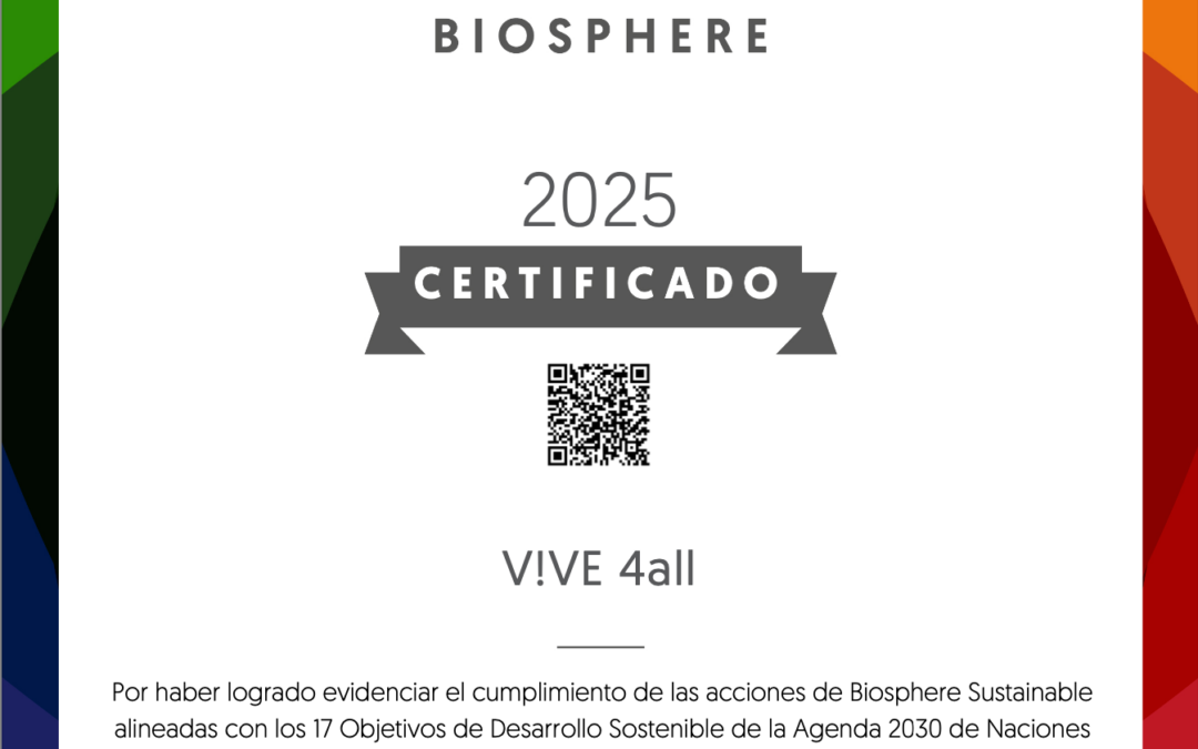 V!VE renueva su compromiso Biosphere 2025 y refuerza su apuesta por el turismo accesible y sostenible